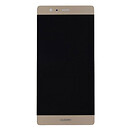 Дисплей (экран) Huawei Ascend P9 Plus, с сенсорным стеклом, золотой