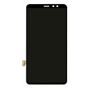 Дисплей (экран) Samsung A730 Galaxy A8 Plus, с сенсорным стеклом, черный