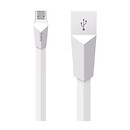 USB кабель Hoco X4 Zinc Alloy Rhombic, белый, microUSB, 1.2 м.