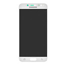 Дисплей (экран) Samsung C7100 Galaxy C7, белый, с сенсорным стеклом