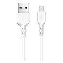 USB кабель Hoco X13 Easy Charged, microUSB, 1.0 м., білий