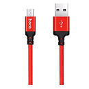 USB кабель Hoco X14 Times Speed, microUSB, 1.0 м., красный
