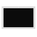 Дисплей (экран) Lenovo X304L Tab 4 10, с сенсорным стеклом, белый