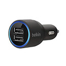АЗУ BELKIN 2 в 1, с кабелем, original, черный, microUSB, Lightning, 2.1 A