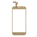 Тачскрин (сенсор) ERGO F502 Platinum Dual Sim, золотой