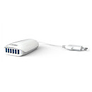СЗУ LDNIO DL-A6573, с кабелем, белый, microUSB, 5.4 A
