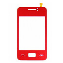 Тачскрин (сенсор) Samsung S5220 Star 3 Duos / S5222 STAR 3 Duos, красный