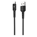 USB кабель Hoco X30 Star Charging, чорний, microUSB, 1,2 м.