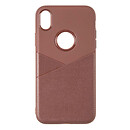 Чехол (накладка) Apple iPhone XR, коричневый, Back Cover Leather