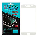 Защитное стекло Samsung J730 Galaxy J7, F-Glass, белый, 5D