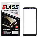 Защитное стекло Samsung A600 Galaxy A6, F-Glass, черный, 5D
