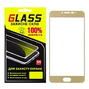 Защитное стекло Meizu L681H M3 Note / M681H M3 Note, F-Glass, золотой, 2.5D