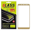 Защитное стекло Xiaomi Redmi Note 5 / Redmi Note 5 Pro, F-Glass, золотой, 2.5D