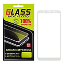 Защитное стекло Samsung J600 Galaxy J6, F-Glass, белый, 2.5D