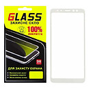 Защитное стекло Samsung A730 Galaxy A8 Plus, G-Glass, белый, 2.5D