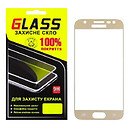 Защитное стекло Samsung J330F Galaxy J3 Duos, F-Glass, золотой, 2.5D