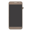 Дисплей (экран) Samsung J260 Galaxy J2 Core, с сенсорным стеклом, золотой