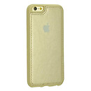 Чехол (накладка) Samsung I9500 Galaxy S4 / I9505 Galaxy S4, золотой, Back Cover Leather