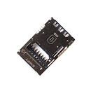 Разъем на SIM карту LG H910 V20 / H960A V10 / K350E K8 / K420N K10 LTE, с разъемом на карту памяти