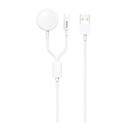 USB кабель Hoco U69 Portable 2 в 1 Apple iPad 4 / iPad AIR / iPad Air 2 / iPad Mini 2 Retina / iPad Mini 3 Retina / iPad mini / iPhone 5 / iPhone 5C / iPhone 5S / iPhone 6 / iPhone 6 Plus / iPhone 6S / iPhone 6S Plus / iPhone 7 / iPhone 7 Plus / iPhone 8