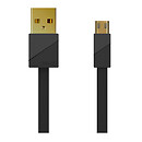USB кабель Remax RC-048m Plating QC, чорний, microUSB, original, 1 м.