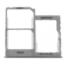 Держатель SIM карты Samsung A405 Galaxy A40, с разъемом на карту памяти, белый