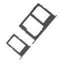 Держатель SIM карты Samsung J400 Galaxy J4, с разъемом на карту памяти, черный