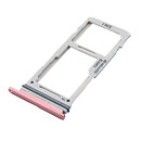 Держатель SIM карты Samsung G970 Galaxy S10e / G973 Galaxy S10 / G975 Galaxy S10 Plus, розовый, с разъемом на карту памяти