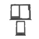 Держатель SIM карты Samsung J415 Galaxy J4 Plus 2018 / J610 Galaxy J6 Plus, черный, с разъемом на карту памяти