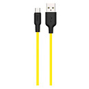 USB кабель Hoco X21 Plus Silicone, microUSB, 1 м., чорний