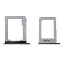 Держатель SIM карты Samsung E500H Galaxy E5 Duos, черный, с разъемом на карту памяти