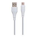 USB кабель Borofone BX18, microUSB, белый