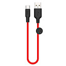 USB кабель Hoco X21 Plus Silicone, черный, Type-C, 0.25 м.
