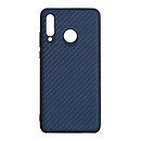 Чехол (накладка) Huawei P30 Lite, Carbon, синий