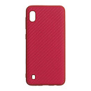 Чехол (накладка) Samsung A105 Galaxy A10 / M105 Galaxy M10, Carbon, красный
