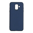 Чехол (накладка) Samsung A600 Galaxy A6, Carbon, синий