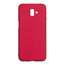 Чехол (накладка) Samsung J610 Galaxy J6 Plus, Carbon, красный