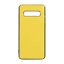 Чехол (накладка) Samsung G973 Galaxy S10, Original Glass TPU, желтый