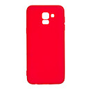 Чехол (накладка) Samsung J600 Galaxy J6, SMTT, красный
