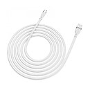 USB кабель Hoco U72 Forest Silicone, microUSB, 1,2 м., білий