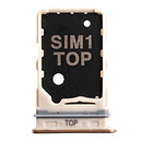 Держатель SIM карты Samsung A805 Galaxy A80, с разъемом на карту памяти, золотой