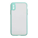 Чехол (накладка) Apple iPhone X / iPhone XS, Frame Clear, бирюзовый