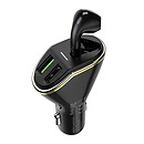АЗУ Hoco E47 Traveller wireless headset car charger, черный, 3.1 A