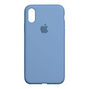 Чохол (накладка) Apple iPhone XS Max, Original Soft Case, блакитний