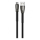 USB кабель Hoco U58 Core, microUSB, 1,2 м., чорний