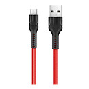 USB кабель Hoco U31 Benay, microUSB, 1,2 м., червоний