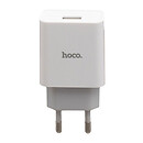 МЗП HOCO C81A, microUSB, з кабелем, 2.1 A, білий