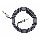 AUX кабель Hoco UPA-04 Noble sound, 3,5 мм., 1 м., сірий