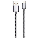 USB кабель Borofone BX24 Ring current, microUSB, серый