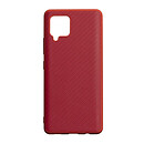Чехол (накладка) Samsung A426 Galaxy A42, Carbon, красный